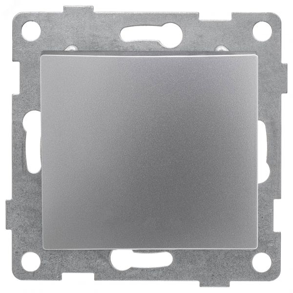 Выключатель самовозвратный Bravo 1кл, механизм, 10А, 250В, серебро