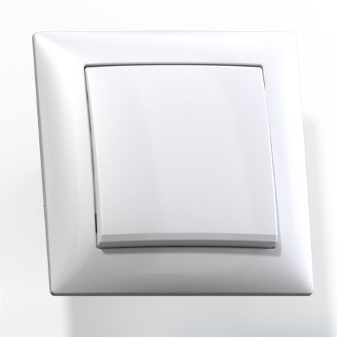 СЕЛЕНА Выключатель скрытой установки одноклавишный 10А С110-378, белый