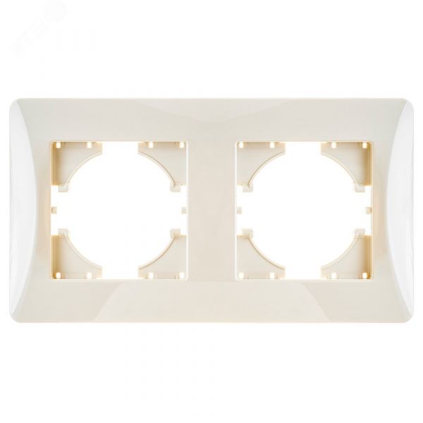 Рамка Ugra 2-местная, бежевый