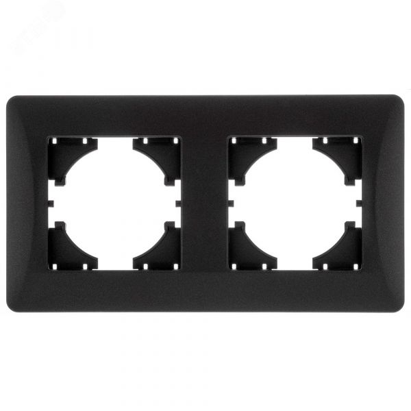 Рамка Ugra 2-местная, графит