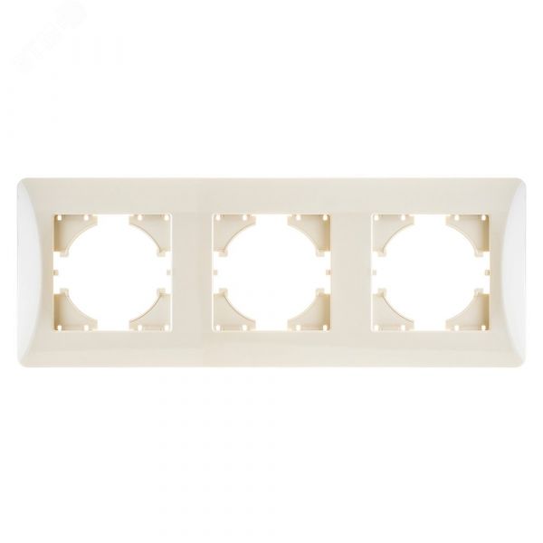 Рамка 3-местная Ugra, бежевый