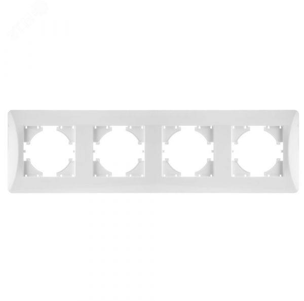 Рамка 4-местная Ugra, белый