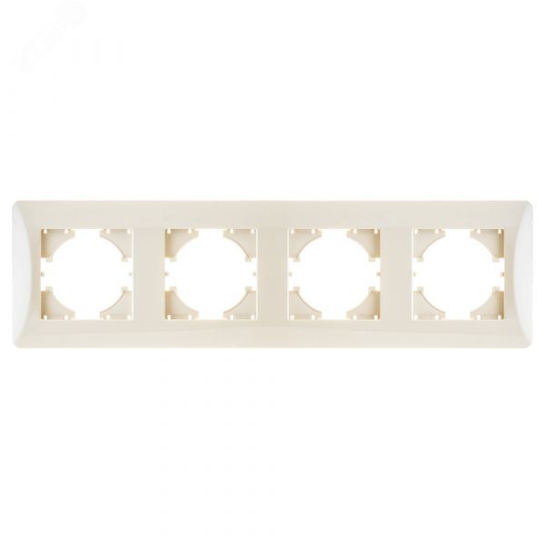 Рамка 4-местная Ugra, бежевый