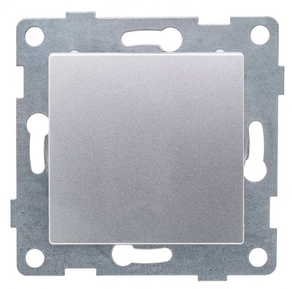 Выключатель одноклавишный Ugra, механизм, 10А, 250В, серебро