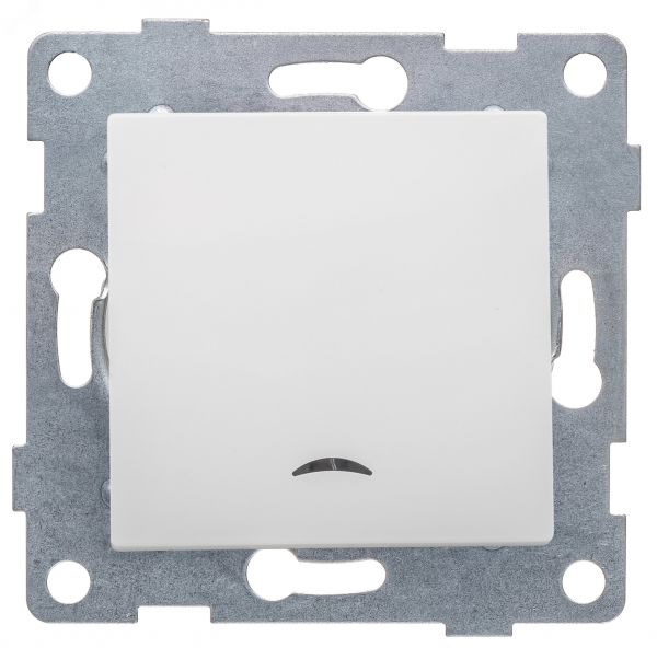 Выключатель одноклавишный Ugra инд, механизм, 10А, 250В, белый