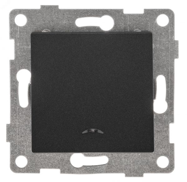 Выключатель одноклавишный Ugra инд, механизм, 10А, 250В, графит