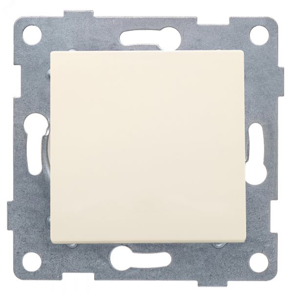 Выключатель переключатель проходной одноклавишный Ugra, механизм, 10А, 250В, бежевый