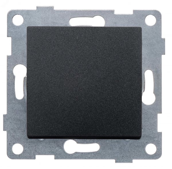 Выключатель переключатель проходной одноклавишный Ugra, механизм, 10А, 250В, графит