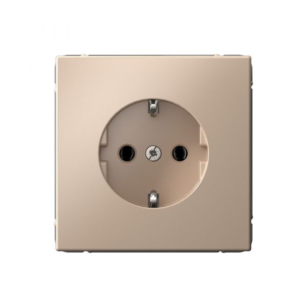 ARTGALLERY РОЗЕТКА с заземлением, 16А, механизм, быстрозажимные клеммы, песочный