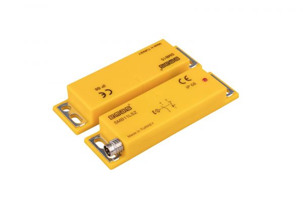 Магнитный датчик (1НЗ+1НО), разъём M8*4 (расст. сраб. 5мм), индикация LED, левый выход, IP68