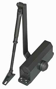 Доводчик двери c тягой EN 3, 40 - 65 кг, 950 мм, двухскоростной, BR - бронза