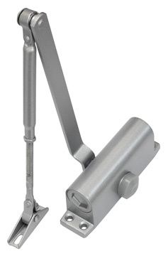 Доводчик двери c тягой EN 3, 40 - 65 кг, 950 мм, двухскоростной, SL - алюм