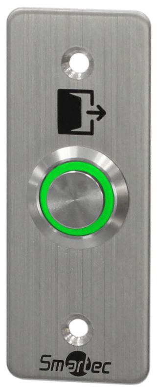 Кнопка металлическая, IP66, врезная, СИД индикатор, НР/ОБЩ и НЗ/ОБЩ контакты, 35х90х40 мм