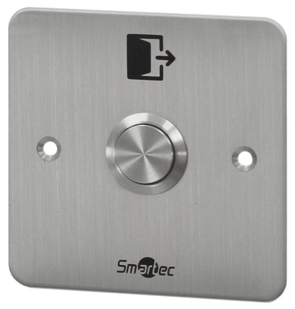 Кнопка металлическая, IP66, врезная, НР/ОБЩ и НЗ/ОБЩ контакты, 86х86х40 мм