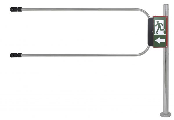 Калитка аварийного выхода с электромагнитом, хромированная,