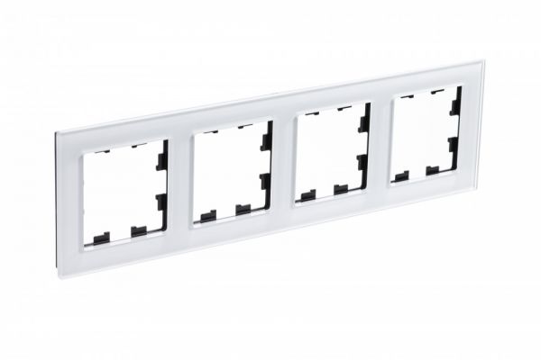 Рамка четырехпостовая ATLASDESIGN NATURE, ОРГАНИЧЕСКОЕ СТЕКЛО БЕЛЫЙ