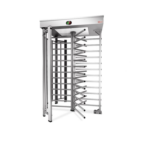 Турникет полноростовой роторный из нержавеющей стали Praktika Т-10-Н, пульт управления в комплекте