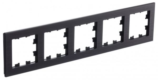 ATLASDESIGN NATURE рамка пятипостовая, МЕТАЛЛ ОНИКС