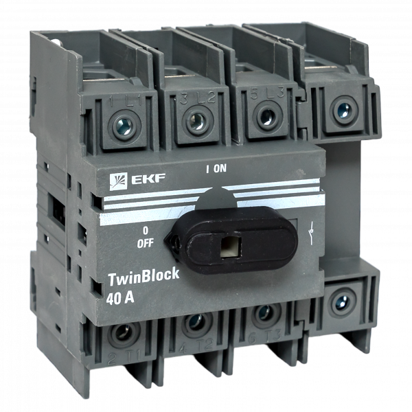 Рубильник 40A 4P c рукояткой управления для прямой установки TwinBlock