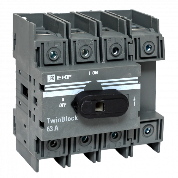 Рубильник 63A 4P c рукояткой управления для прямой установки TwinBlock