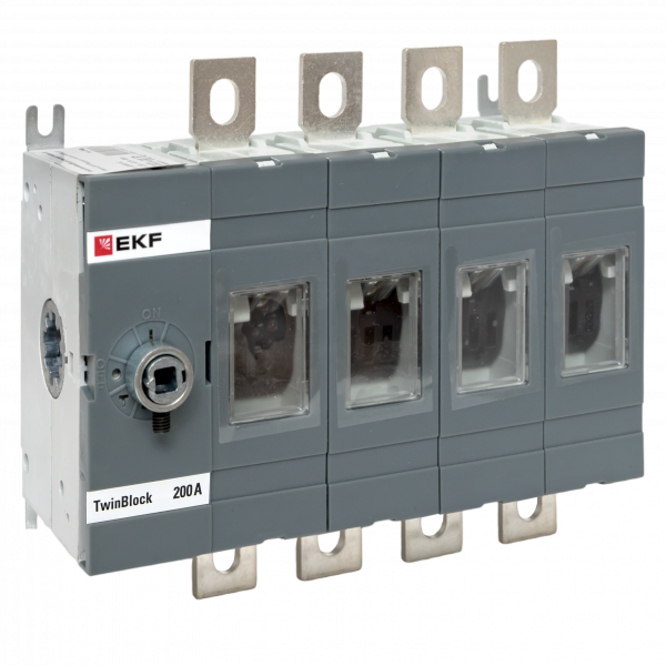 Рубильник 200A 4P без рукоятки управления TwinBlock