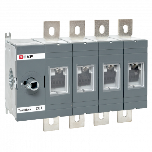 Рубильник 630A 4P без рукоятки управления Twin block