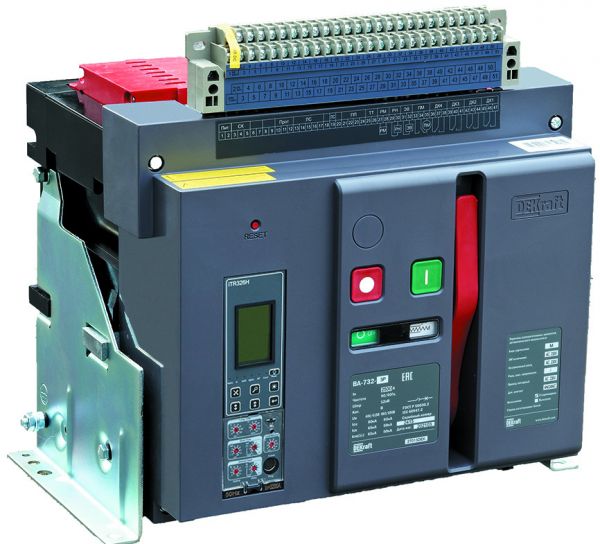 Выключатель автоматический воздушный стационарный 3P 2000А 80кА расцепитель Н ВА-732