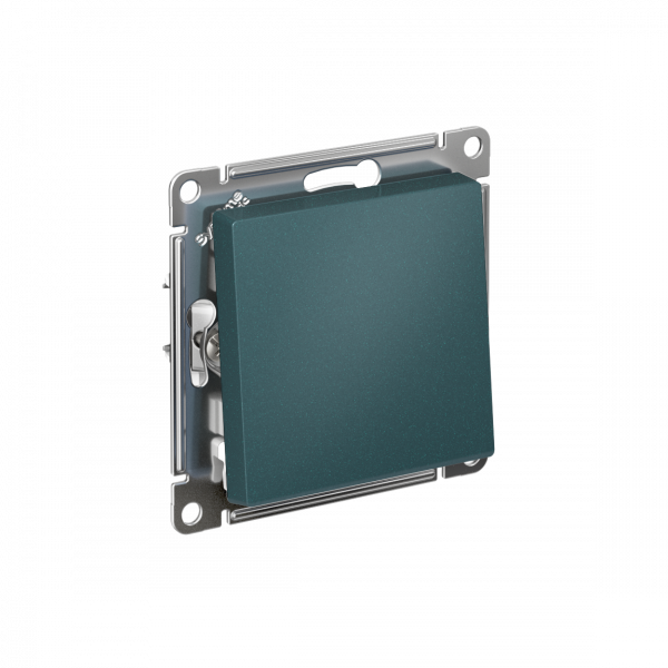 Переключатель одноклавишный ATLASDESIGN схема 6 10АХ механизм изумруд