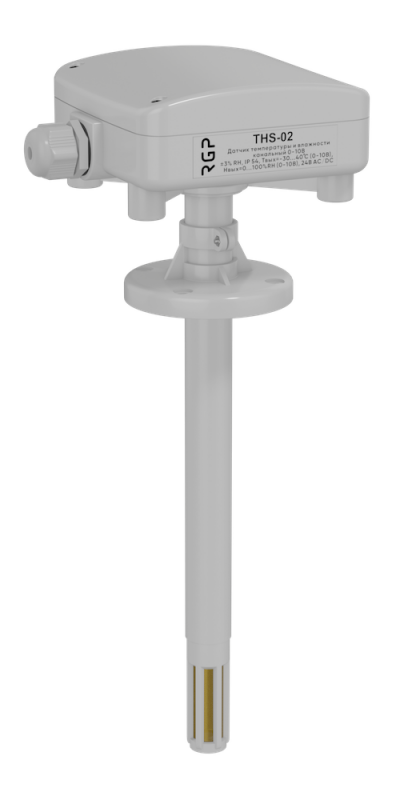 Датчик влажности 0-100%, 0-10 и температуры от 0 до +50 С, 0-10В, канальный, 190 мм.