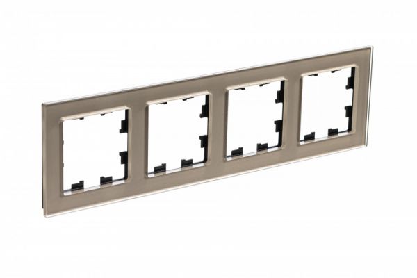 Рамка четырехпостовая ATLASDESIGN NATURE, ОРГАНИЧЕСКОЕ СТЕКЛО ШАМПАНЬ