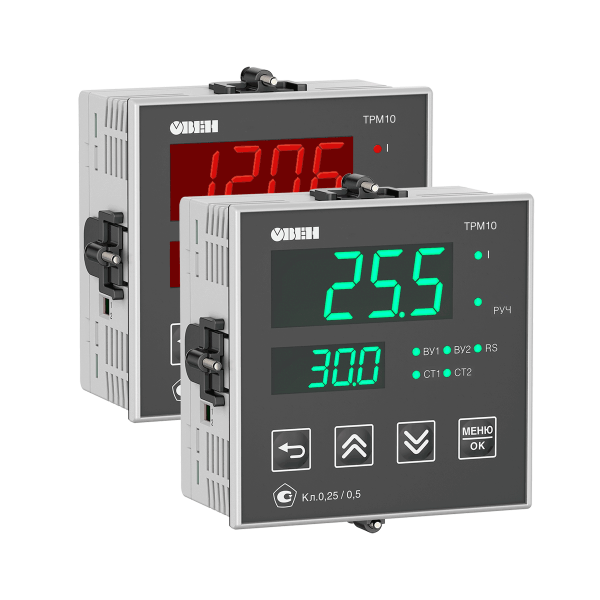 ПИД-регулятор ТРМ10-Щ1.У2.РР.RS