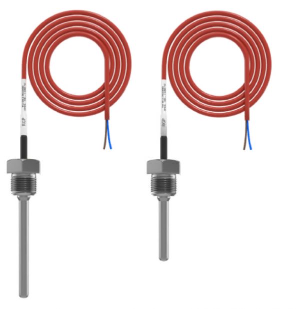 Датчик температуры от -50 до +180 C, PT100, погружной кабельный, 80 мм., G1/2