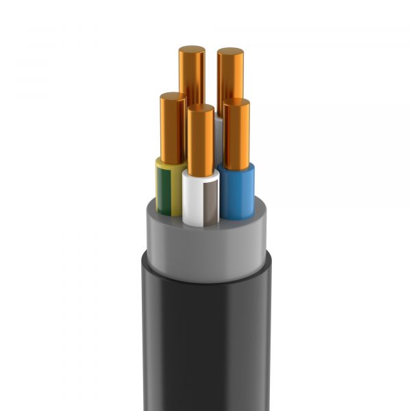 Кабель силовой ППГнг(А)-HF 5х2,5 ок(N,PE)-0,66(100м)
