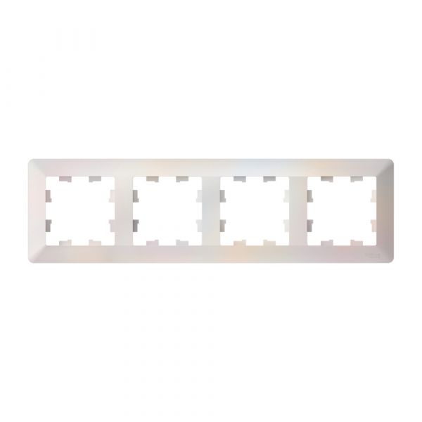 ATLASDESIGN AIR 4-постовая РАМКА, ЖЕМЧУГ/дымчатый белый