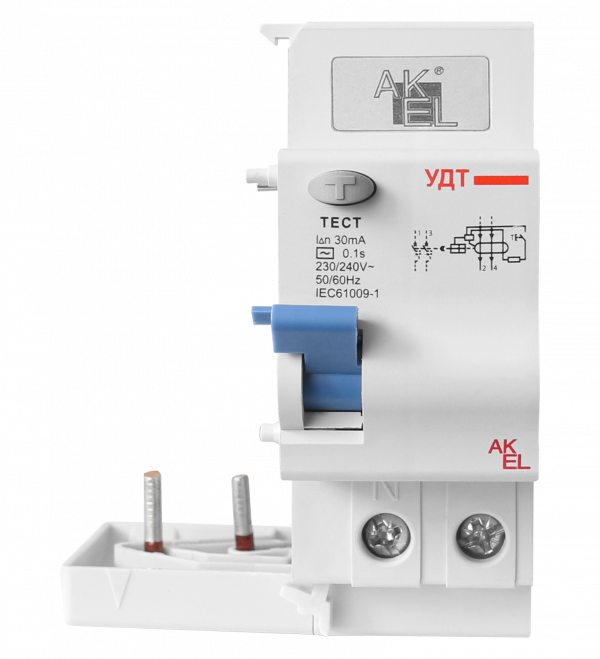 Устройство дифференциального тока УДТ-AKSOL-2P 30mA ТипAC 2P/230VAC/30mA