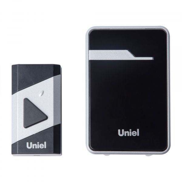 Звонок беспроводной радиус действия 150 м,  черный с серебристым  UDB-016W-R1T1-38S-150M-BL/SL