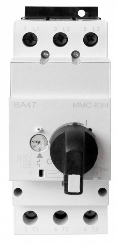 Выключатель автоматический защиты двигателя ВА47 ММС-63H 63A 3P/55...63A/400/415В/50кА
