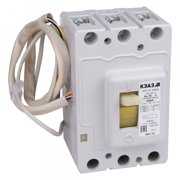 Выключатель автоматический ВА57-35-841110-160А-1000-220DC-ОМ4-РЕГ-КЭАЗ