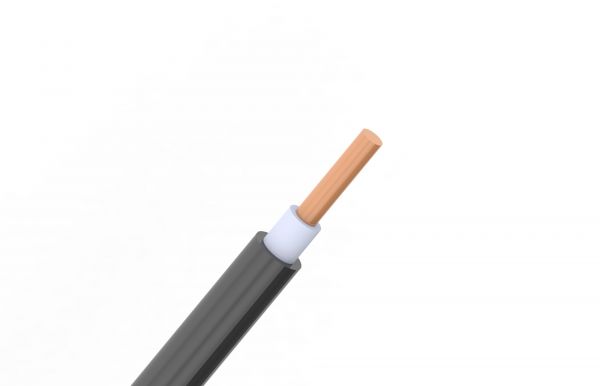 Кабель силовой ВВГ нг(A) LS 1х4(ок) белый-06ТРТС однопроволочный