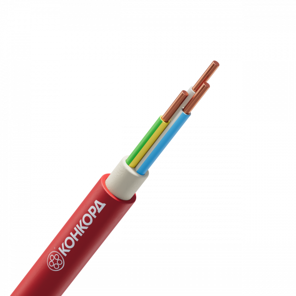 Кабель силовой ВВГнг(A)-LS 3х1,5ок(N, PE)-0,66 красный (100м) ТРТС