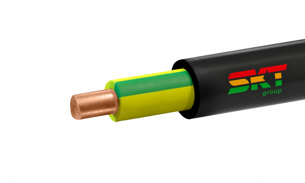 Кабель силовой ВВГнг(А)-LS 1х10ок-1 желтый-зеленый ТРТС