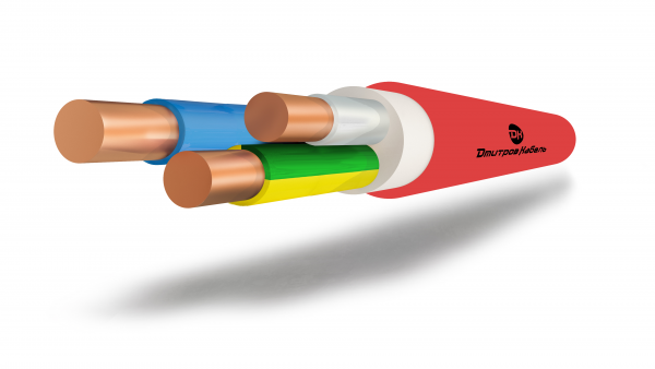 Кабель силовой ВВГнг(А)-LS 3х2,5пл(100м)-0,660    ТРТС бухта 100м  красный