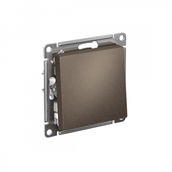 ATLASDESIGN 1-клавишный ПЕРЕКЛЮЧАТЕЛЬ, сх.6, 10АХ, быстрозажимные клеммы, МОККО