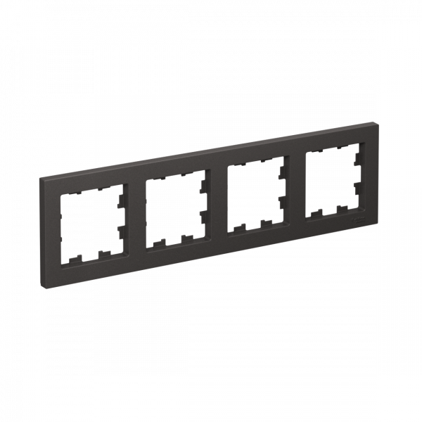 ATLASDESIGN 4-постовая РАМКА, универсальная, БАЗАЛЬТ