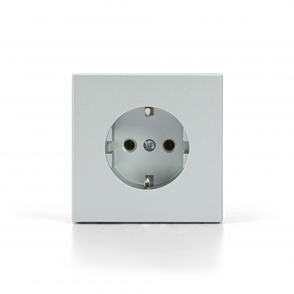 ARTGALLERY РОЗЕТКА с заземлением со шторками, 16А, механизм, быстрозажимные клеммы, алюминий