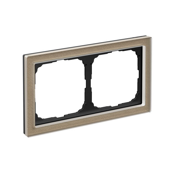 ARTGALLERY PURE 2-постовая РАМКА, ОРГАНИЧЕСКОЕ СТЕКЛО ШАМПАНЬ