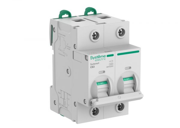 Выключатель автоматический (АВ) 27мм C 63A 2P 10 kA 400В Systeme9