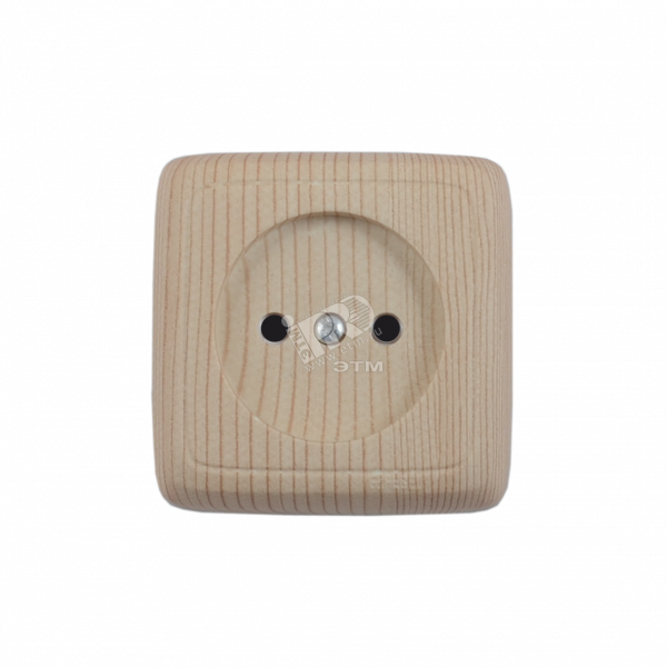 Розетка наружная с изоляционной пластиной сосна