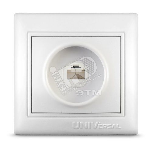 Розетка Севиль компьютерная белая