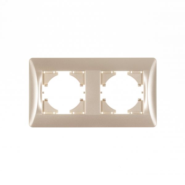 Рамка Ugra 2-местная, шампань